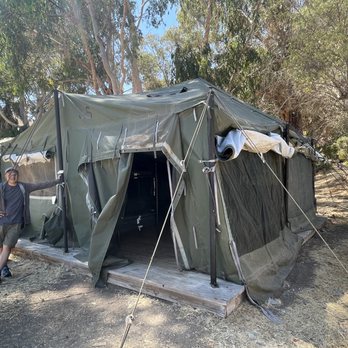 Mountain and Sea Educational Adventu - MASH tent is army surplus - Parks Near Me - Avalon, California Mountain and Sea Educational Adventu - MASH tent is army surplus - Parks Near Me - Avalon, California