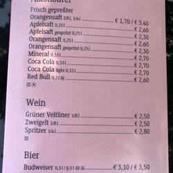 Cafe Bäckerei Winkler - Speisekarte