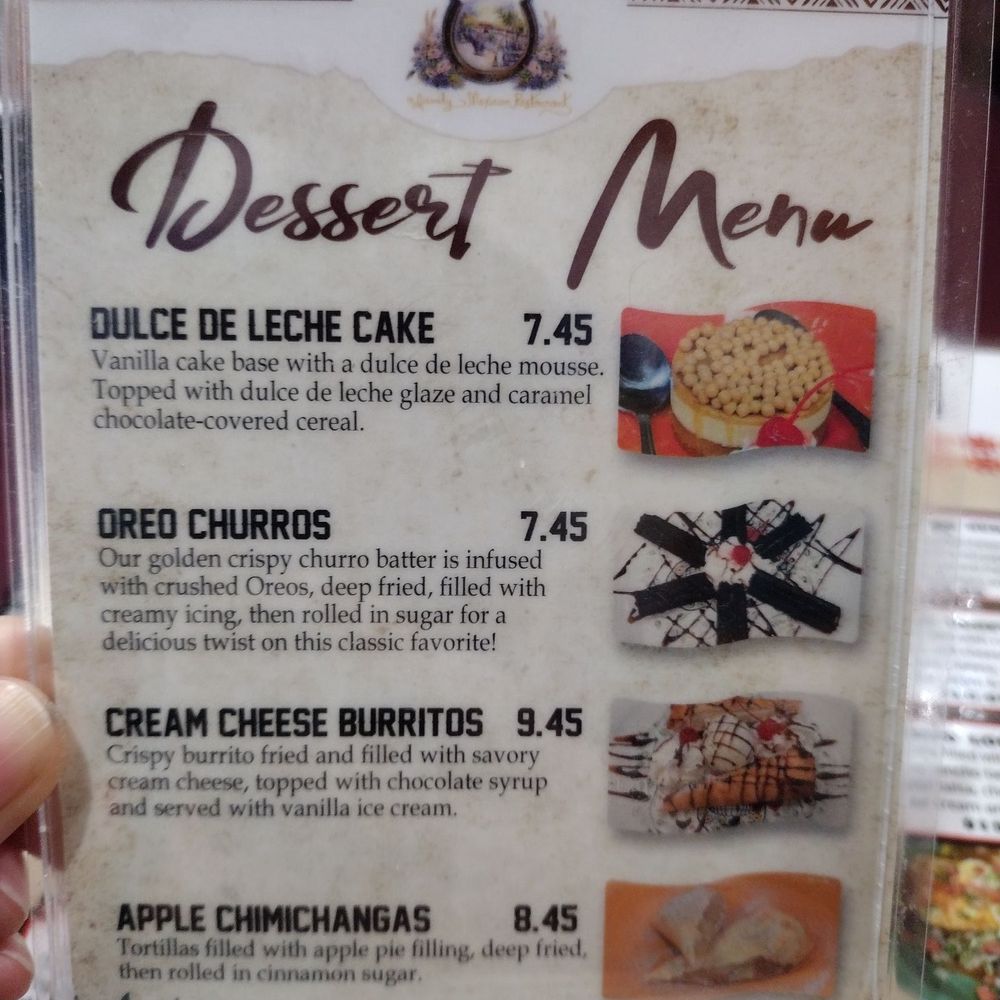 Rancho Viejo - Dessert menu 2/2 - Mexican Near Me - Post Falls, Idaho Rancho Viejo - Dessert menu 2/2 - Mexican Near Me - Post Falls, Idaho