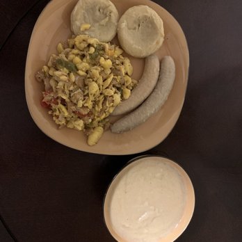 aunty vannie fish pot - Ackees and salt fish with food accompanied by foursome porridge. - Caribbean Near Me - Decatur, Georgia