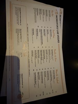 Menu photo 7 Momofuku Las Vegas, NV