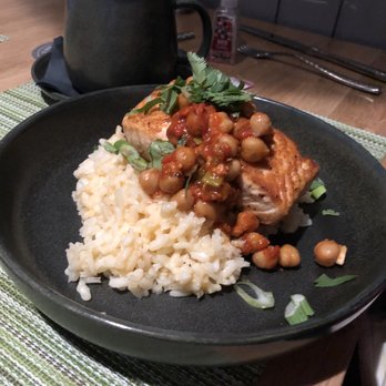 Poke The Bear - Salmon with risotto - New American Near Me - Green Bay, Wisconsin