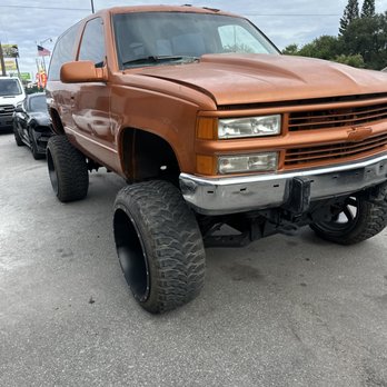 Legacy Auto Glass - Lifted 95 Tahoe replacement - Auto Glass Services Near Me