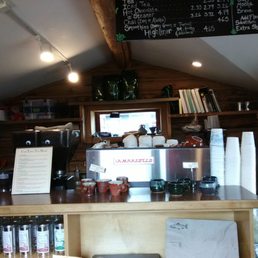 Wow,  great cup of americano! 2 shots in each size so I get a small with half water.  This way I enjoy the yummy coffee flavor.