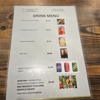 Hanoi 36 Streets - Drink menu (2.28.26) - Vietnamese Near Me - Sacramento, California Hanoi 36 Streets - Drink menu (2.28.26) - Vietnamese Near Me - Sacramento, California