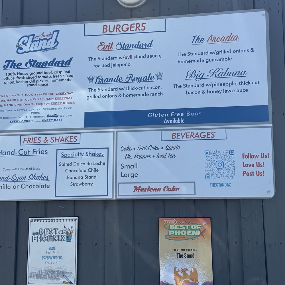 The Stand Arcadia Burger Shoppe - Menu check it out - Burgers Near Me - Phoenix, Arizona The Stand Arcadia Burger Shoppe - Menu check it out - Burgers Near Me - Phoenix, Arizona
