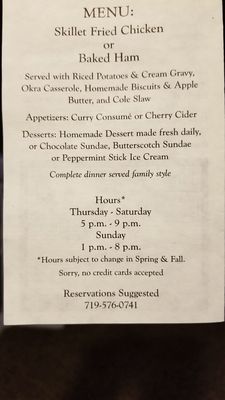 Menu photo 8 Juniper Valley Ranch Colorado Springs, CO Menu photo 8 Juniper Valley Ranch Colorado Springs, CO
