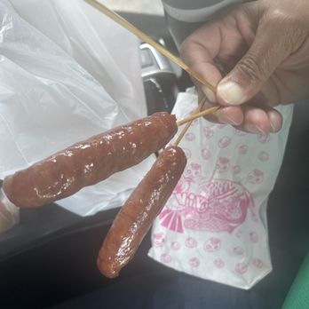 VIVI Bubble Tea - BBQ Sausages 3 pcs (I ate 1) - Bubble Tea Near Me - Metairie, Louisiana