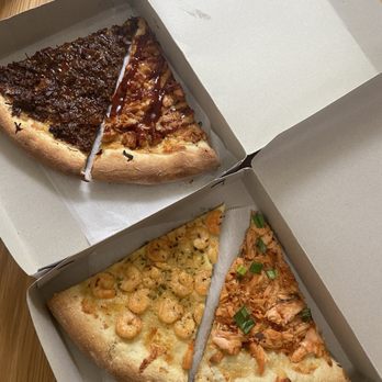 Cuts & Slices - sweet chili oxtail, bbq chicken, garlic shrimp, sweet chili salmon - Pizza Near Me - Brooklyn, New York