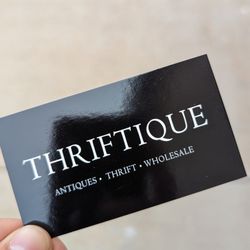 Thriftique - Card front