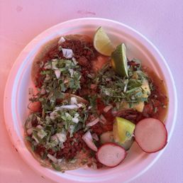 Chorizo and Al pastor tacos Chorizo and Al pastor tacos
