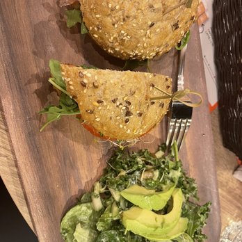 Carrot - Turkey burger with green goddess side salad - Wraps Near Me - Coconut Creek, Florida
