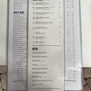Glass & Vine - Cocktail menu - New American Near Me - Miami, Florida Glass & Vine - Cocktail menu - New American Near Me - Miami, Florida