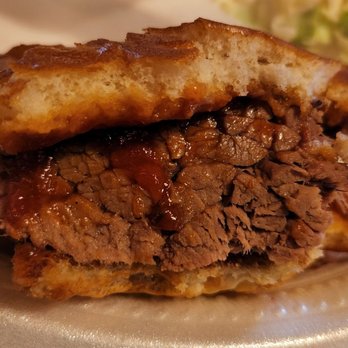 Big John’s Feed Lot by Brenda - Plentiful stack of meat between the bread. - Barbeque Near Me - Big Spring, Texas Big John’s Feed Lot by Brenda - Plentiful stack of meat between the bread. - Barbeque Near Me - Big Spring, Texas
