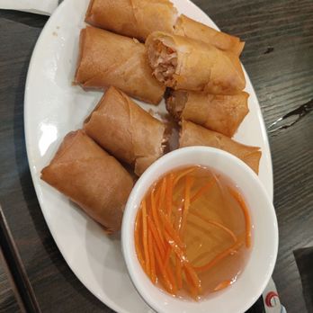 Pho Hoan Pasteur - Eggrolls that we cut in half to cool down for the child - Vietnamese Near Me - Garden Grove, California Pho Hoan Pasteur - Eggrolls that we cut in half to cool down for the child - Vietnamese Near Me - Garden Grove, California