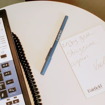 Fairfield by Marriott Inn & Suites Arkadelphia - Nice welcome note from housekeeping! - Hotels Near Me - Arkadelphia, Arkansas
