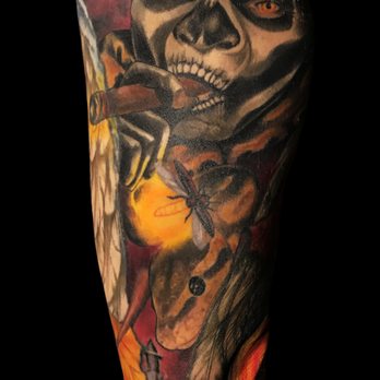 Champion Tattoo Studio - A little armpit Papa Legba by Scary Carrie! - Tattoo Near Me - Olathe, Kansas