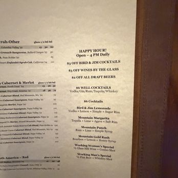Bird & Jim - Happy hour - New American Near Me - Estes Park, Colorado Bird & Jim - Happy hour - New American Near Me - Estes Park, Colorado