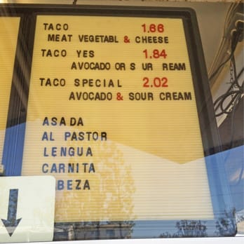 Boca Del Rio - Taco Menu 2012 - Mexican Near Me - Covina, California Boca Del Rio - Taco Menu 2012 - Mexican Near Me - Covina, California