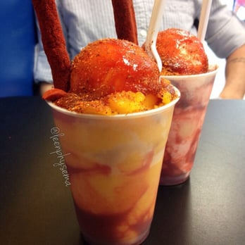 La Mejor De Michoacan - close up - mango (front) and guava (back) - Ice Cream & Frozen Yogurt Near Me - Norcross, Georgia