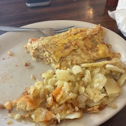 Hessville Restaurant - Corn beef hash omelet.