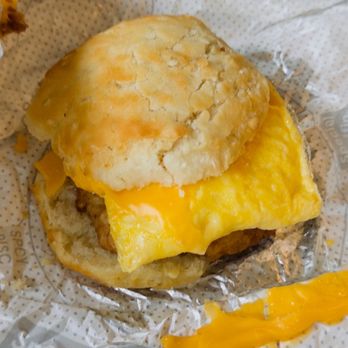 Chick-fil-A - Chicken Egg and Cheese Biscuits Breakfast - Fast Food Near Me - Pensacola, Florida