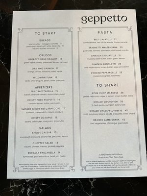 Menu photo 8 Geppetto Cambridge, MA