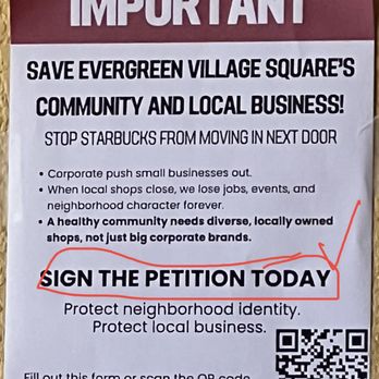 Evergreen Coffee - Starbucks is trying to move close by. Sign the petition!!! - Breakfast & Brunch Near Me - San Jose, California