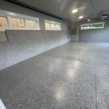 Epoxy Bros - Tuxedo Blend - with vertical wall - Flooring Near Me Epoxy Bros - Tuxedo Blend - with vertical wall - Flooring Near Me
