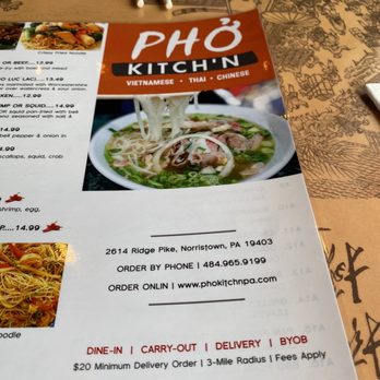 Pho Kitch'n - Menu - Vietnamese Near Me - Norristown, Pennsylvania