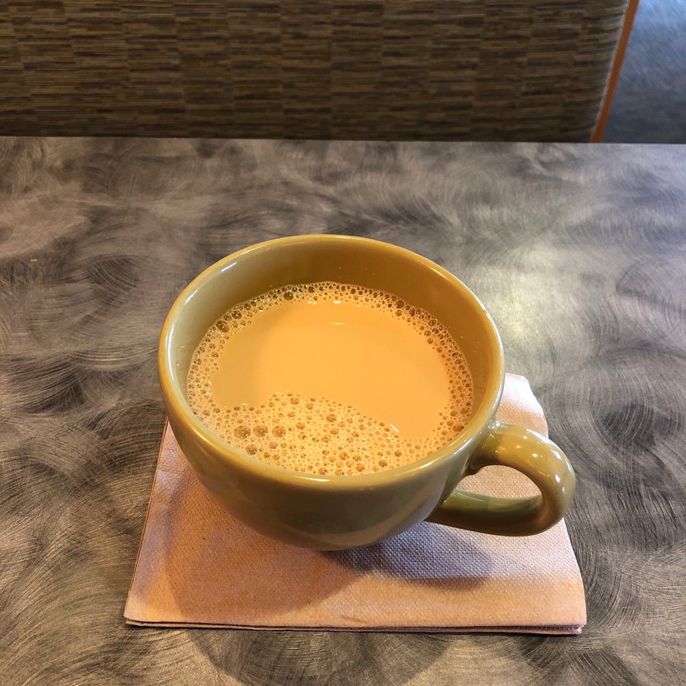 Panera Bread - Hazelnut coffee w/ cream! Delish!! - Salad Near Me - Fresno, California