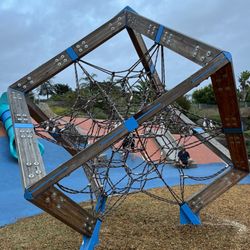Olympus Park - An interesting climbing structure in the shape of a cube!