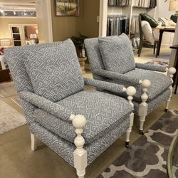 Hinson Galleries - CR Laine Bradstreet Fabric Chairs with a Paint Finish