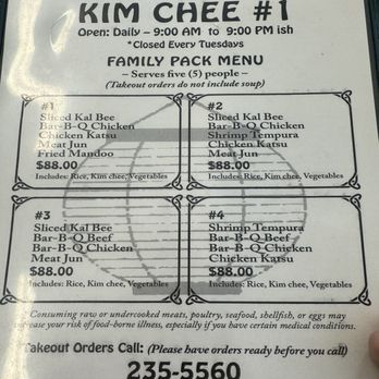 Kim Chee Restaurant - Menu 04-2024 - Korean Near Me - Kaneohe, Hawaii Kim Chee Restaurant - Menu 04-2024 - Korean Near Me - Kaneohe, Hawaii