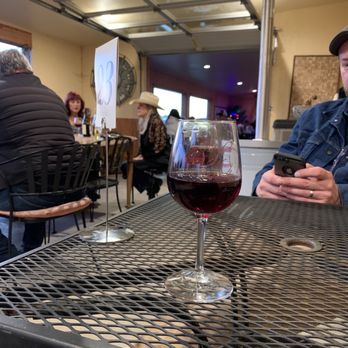 Redgate Winery - Waiting for my delicious pizza and enjoying some great wine while waiting for the rock band to play. - Wineries Near Me - Independence, Oregon Redgate Winery - Waiting for my delicious pizza and enjoying some great wine while waiting for the rock band to play. - Wineries Near Me - Independence, Oregon