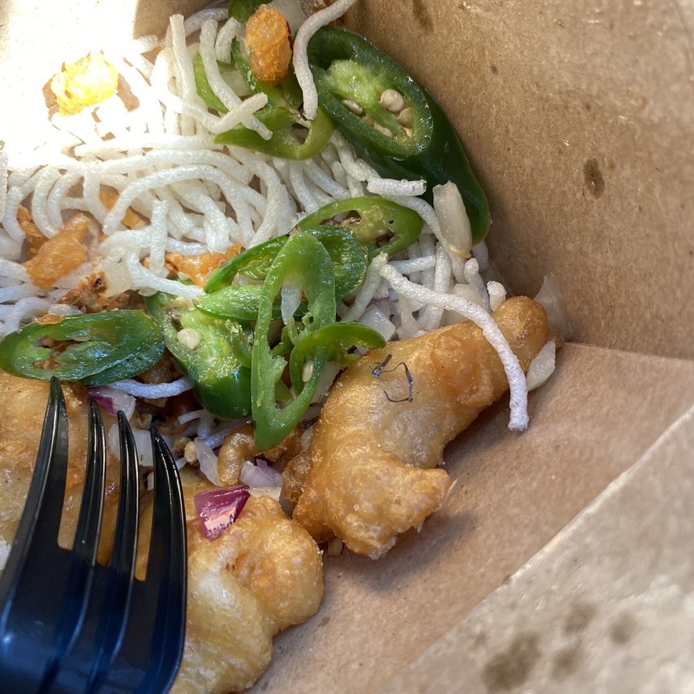 Feast - Calamari had a piece of mysterious-looking wire on it, but it still tasted great lol - Hong Kong Style Cafe Near Me - Davis, California Feast - Calamari had a piece of mysterious-looking wire on it, but it still tasted great lol - Hong Kong Style Cafe Near Me - Davis, California