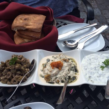 Rayhoon Persian Eatery - Starter dips.  Too good - Persian/Iranian Near Me - Burlington, Ontario