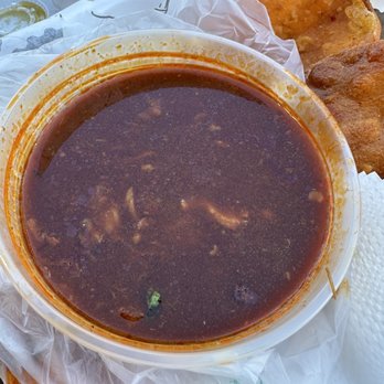 Birrieria San Marcos - Good size container of consommé, which was tasty - Tacos Near Me - Van Nuys, California