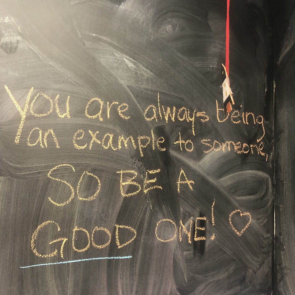 The Open Book - Chalk wall inside the bathroom - Bookstores Near Me - Warrenton, Virginia