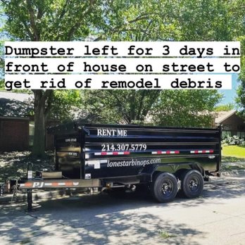 Lone Star Bin Ops - 3 Day Rental for Remodel Cleanout - Dumpster Rental Near Me Lone Star Bin Ops - 3 Day Rental for Remodel Cleanout - Dumpster Rental Near Me