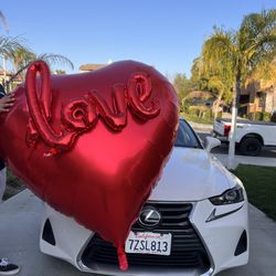 Large Balloon with love attached instagram @yayas.events