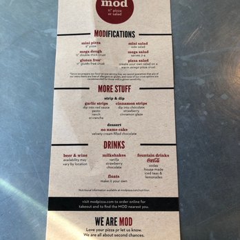 MOD Pizza - Drinks & sides - Pizza Near Me - Lynnwood, Washington MOD Pizza - Drinks & sides - Pizza Near Me - Lynnwood, Washington