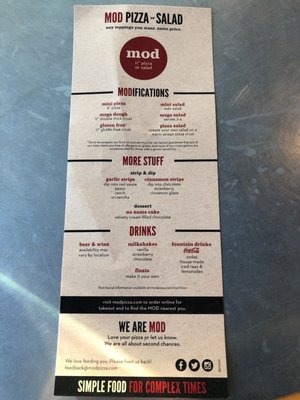 Menu photo 2 MOD Pizza Lynnwood, WA Menu photo 2 MOD Pizza Lynnwood, WA
