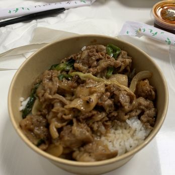 Musubi Square - Honey Garlic Pork Rice Bowl - Asian Fusion Near Me - Anaheim, California