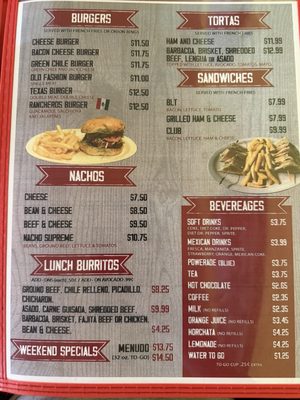 Menu photo 3 Ranchero's Restaurant Denver City, TX