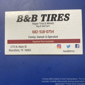 B & B Tires - Wheel & Rim Repair Near Me - Mansfield, Texas B & B Tires - Wheel & Rim Repair Near Me - Mansfield, Texas