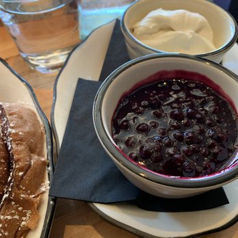Hot Suppa - Blueberry Compote & Chantilly Cream - Breakfast & Brunch Near Me - Portland, Maine Hot Suppa - Blueberry Compote & Chantilly Cream - Breakfast & Brunch Near Me - Portland, Maine