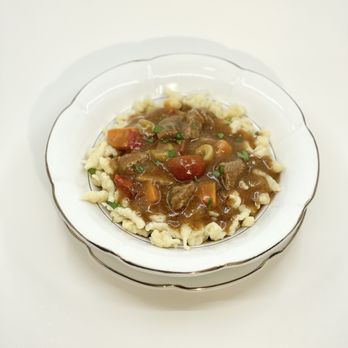 Hungarian Soup Queen - Hungarian Goulash served with fresh nokedli pasta - Pop-Up Restaurants Near Me - Hollywood, Florida Hungarian Soup Queen - Hungarian Goulash served with fresh nokedli pasta - Pop-Up Restaurants Near Me - Hollywood, Florida