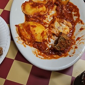 Tony's Pizza - What was left of the cheese ravioli - Pizza Near Me - Boulder City, Nevada