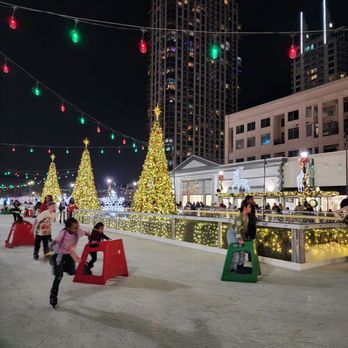 Atlantic Station - Ice Skating Rink set up - Shopping Centers Near Me - Atlanta, Georgia